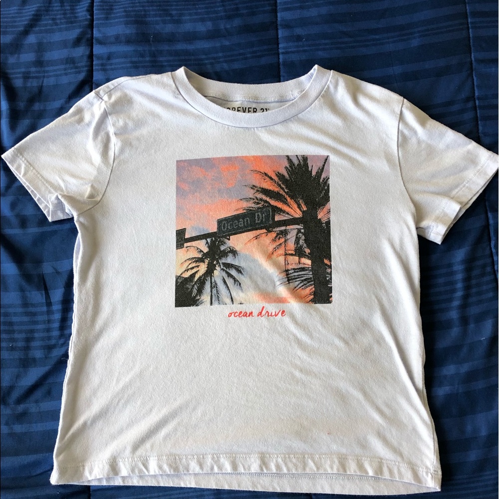 “Ocean drive” t shirt from forever 21